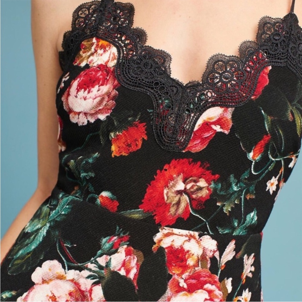 NWT Anthropology Foxiedox Floral Lace Dress Size XS - Picture 4 of 10